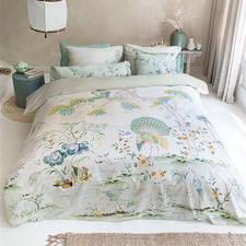 White Japonica Percale Cotton Quilt Cover Set