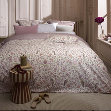 White Garden of Dove Cotton Percale Quilt Cover Set