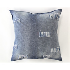 Distressed Denim Linen Cotton Cushion