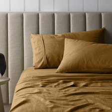 Vintage Washed Cotton-Blend Sheet Set