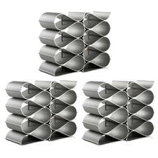 Echelon 12-Bottle Modular Wine Rack Kits (Set of 3)