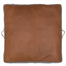 Square Leather Floor Cushion
