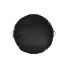 Round Leather Floor Cushion