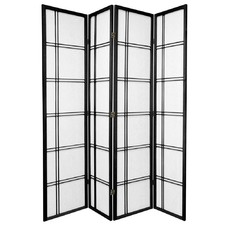 4 Panel Cross Room Divider Screen