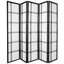 5 Panel Cross Room Divider Screen