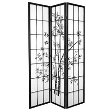 3 Panel Zen Garden Room Divider Screen