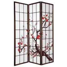 3 Panel Cherry Blossom Room Divider Screen