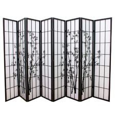 Zen Garden 8 Panel Rice Paper Room Divider