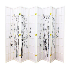 Zen Garden 8 Panel Rice Paper Room Divider