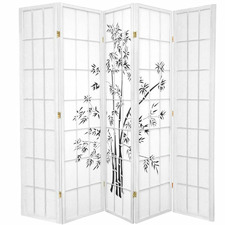Zen Garden 5 Panel Rice Paper Room Divider