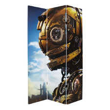 3 Panel Metal Action Figure Canvas Room Divider