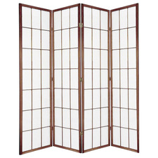 4 Panel Shoji Room Divider Screen