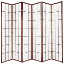 6 Panel Shoji Room Divider Screen
