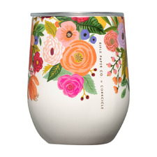 Corkcicle Cream Garden Party Stemless 340ml Travel Mug