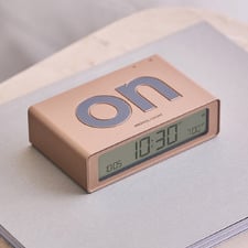 Lexon 8cm Flip Reversible Alarm Clock