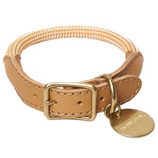 Ginger We Are Tight Leather Dog Collar