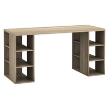 Bloc Desk with Storage Shelves