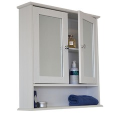 Odessa Mirrored Double Door Bathroom Cabinet