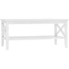 White Long Island Rectangular Coffee Table