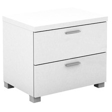 Aria High Gloss 2 Drawer Side Table