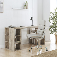 Bruno Desk with Storage Shelves