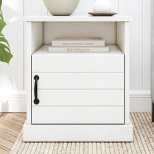 White Hamptons Bedside Table