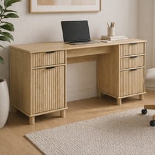 Astar 4 Drawer Computer Desk