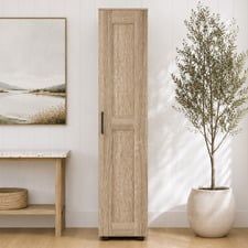 Meecan 1 Door Tall Storage Cupboard
