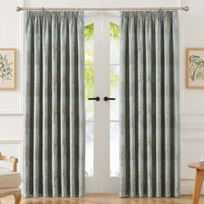 Botanica Room Darkening Pencil Pleat Curtains (Set of 2)