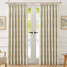 Botanica Room Darkening Pencil Pleat Curtains (Set of 2)