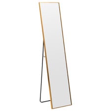 Halo Rectangular Metal Standing Mirror