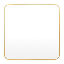 Halo Curve Square Aluminium Wall Mirror