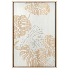 Garden Leaves II Wooden Framed 3D Wall Art