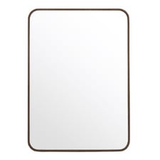 Halo Curve Rectangular Aluminium Wall Mirror