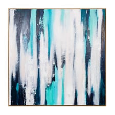 Melina 1 Hand Painted Large Framed Canvas Wall Art
