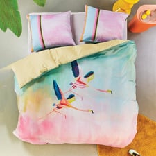 Colourful Birds Cotton Quilt Cover Set