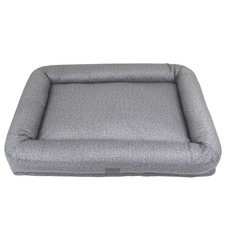 Steel Grey Bolster Pet Bed