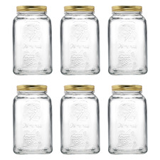 Homemade 1500ml Glass Jar (Set of 12)
