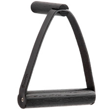 Leather & Oak Wood Toilet Paper Holder