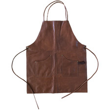 Tan Cotton & Leather Apron