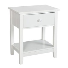 White Glacier Bedside Cabinet