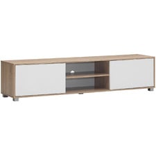 180cm Natural & White Avery TV Unit