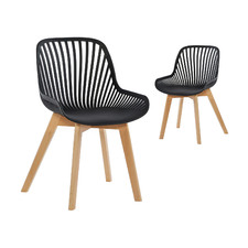 Lilly Beech Wood Chairs (Set of 2)