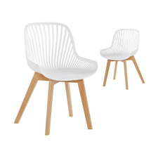 Lilly Beech Wood Side Chairs (Set of 2)