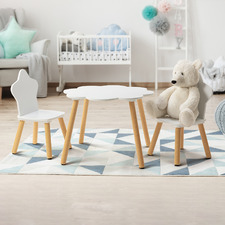 Kids' 2 Seater Cloud Table & Star Chair Set
