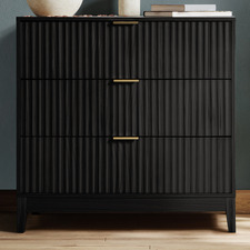 Decoris 3 Drawer Ribbed Chest