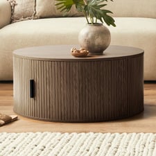 Callix Round Coffee Table with Storage
