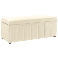 Beryl Velvet Storage Ottoman Bench
