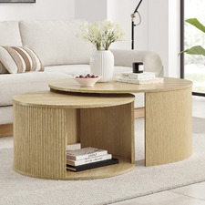 2 Piece Caleigh Nesting Coffee Table Set