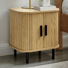 Callix Tambour Bedside Table